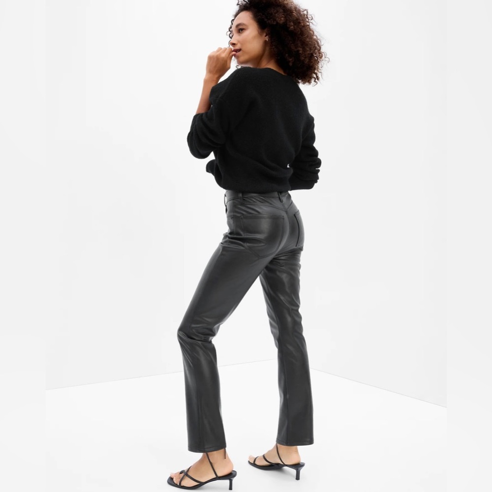 GAP High Rise Vintage Slim Faux-Leather Pants. Brand new with tags